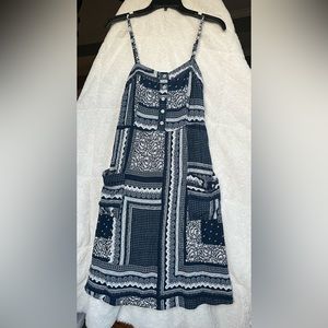 Knox Rose Sun Dress Navy White S Small